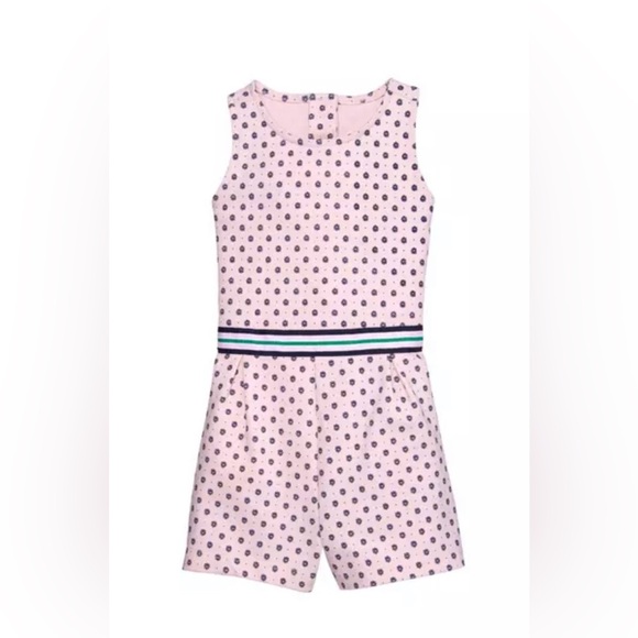 Janie and Jack Blush Flower Dot Print 3-6m - Picture 1 of 5